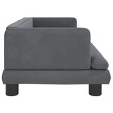 VidaXL Kinderbank Fluweel Donkergrijs - 60% Korting!
