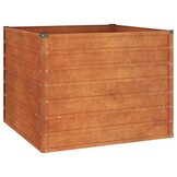 Verhoogde Plantenbak 100x100x77 cm Cortenstaal - 34% Korting