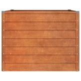 Verhoogde Plantenbak 100x100x77 cm Cortenstaal - 34% Korting