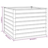 Verhoogde Plantenbak 100x100x77 cm Cortenstaal - 34% Korting