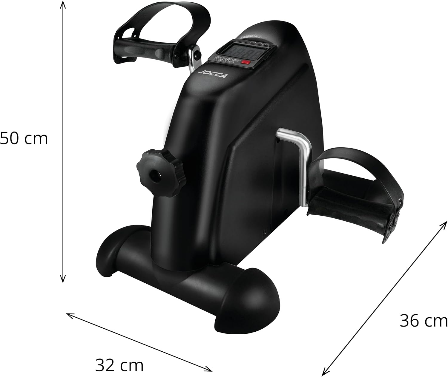 Pedaaltrainer Armen & Benen Zwart met LCD - 34% Korting