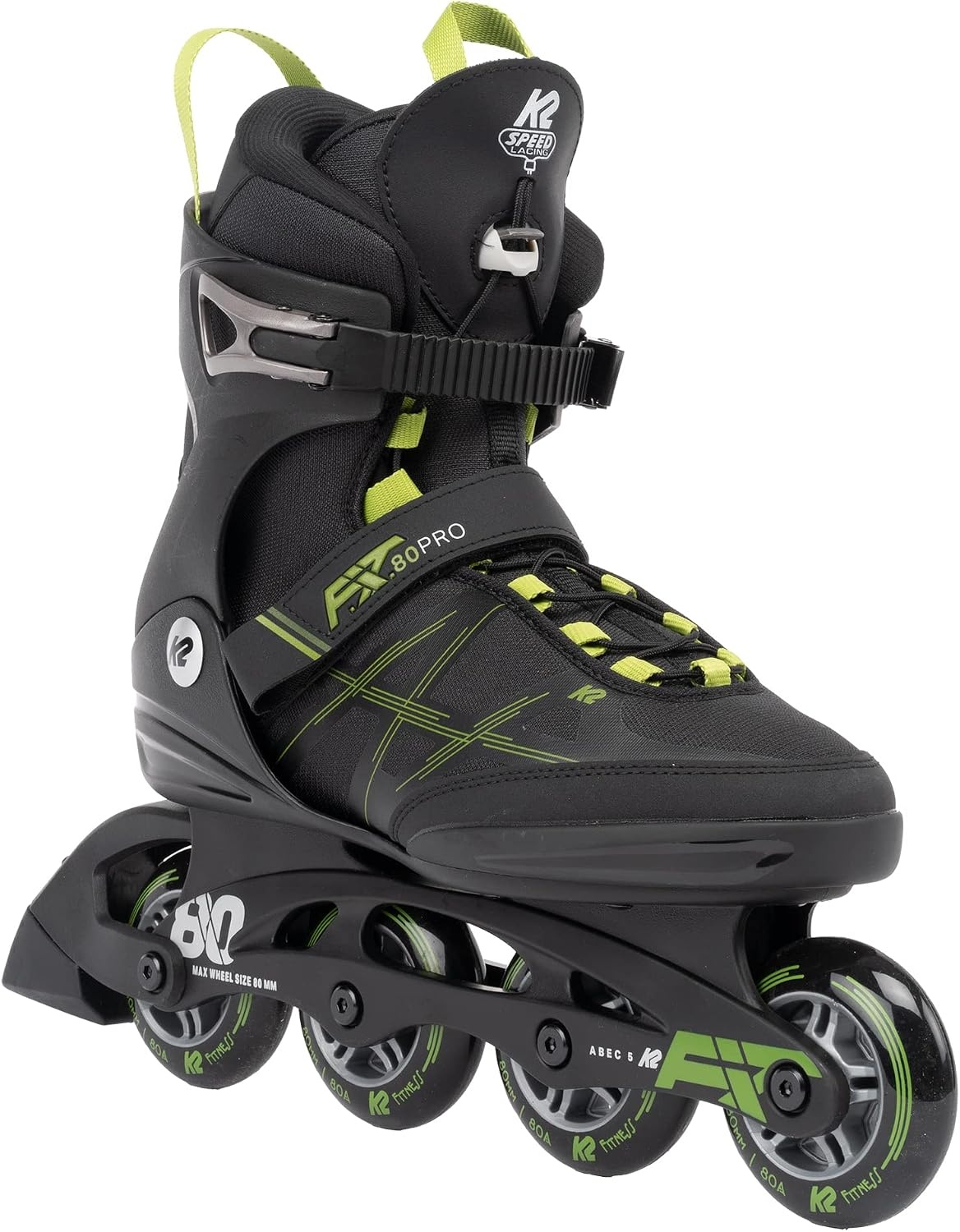 Heren Inline Skates K2 F.I.T. 80 Pro Zwart - 35% Korting