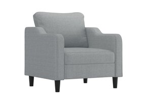 vidaXL Driezitsbank 180 cm Stof Zwart - 81% Korting