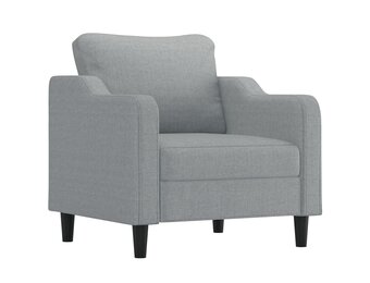 vidaXL Driezitsbank 180 cm Stof Zwart - 81% Korting