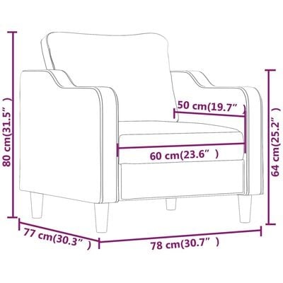 vidaXL Driezitsbank 180 cm Stof Zwart - 81% Korting