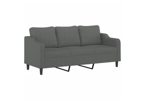 vidaXL Driezitsbank 180 cm Stof Donkergrijs - 41% Korting!