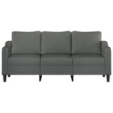 VidaXL 3-zitsbank 180 cm stof donkergrijs - 35% Korting!