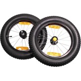 Loopfiets Volwassenen voor Onverhard Terrein - 16" Ribbelbanden - Zwart/Zilver - 35% Korting