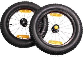 Loopfiets Volwassenen voor Onverhard Terrein - 16" Ribbelbanden - Zwart/Zilver - 35% Korting