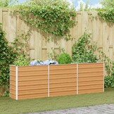 Verhoogde Plantenbak Licht Bruin - 240x40x77cm (34% Korting!)