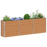 Verhoogde Plantenbak Licht Bruin - 240x40x77cm (34% Korting!)