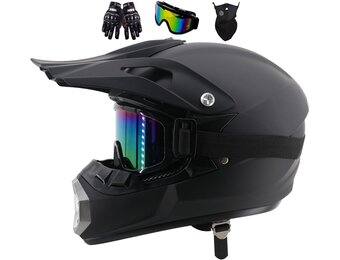 Motorcrosshelm Volledig Gelaat - Kinderen & Volwassenen | Inclusief Accessoires | 34% Korting
