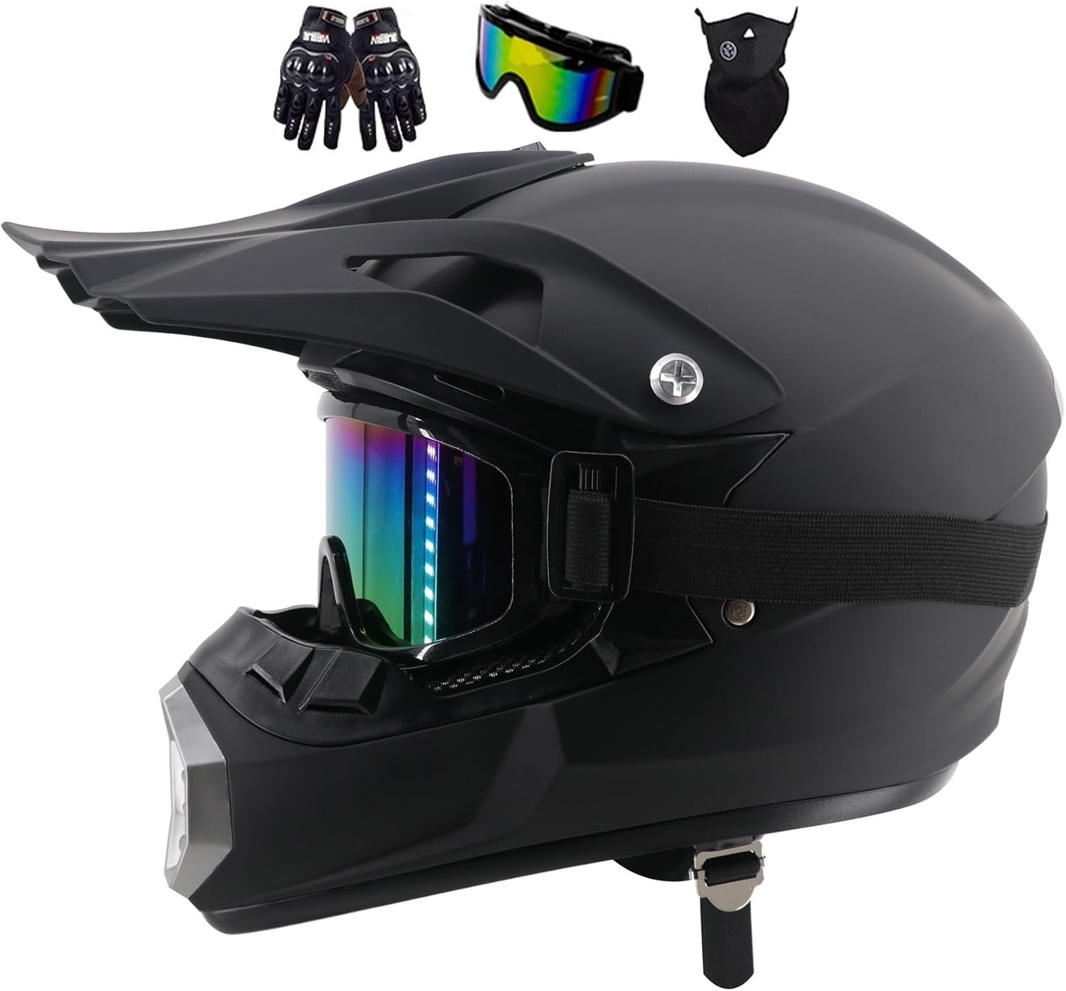 Motorcrosshelm Volledig Gelaat - Kinderen & Volwassenen | Inclusief Accessoires | 34% Korting