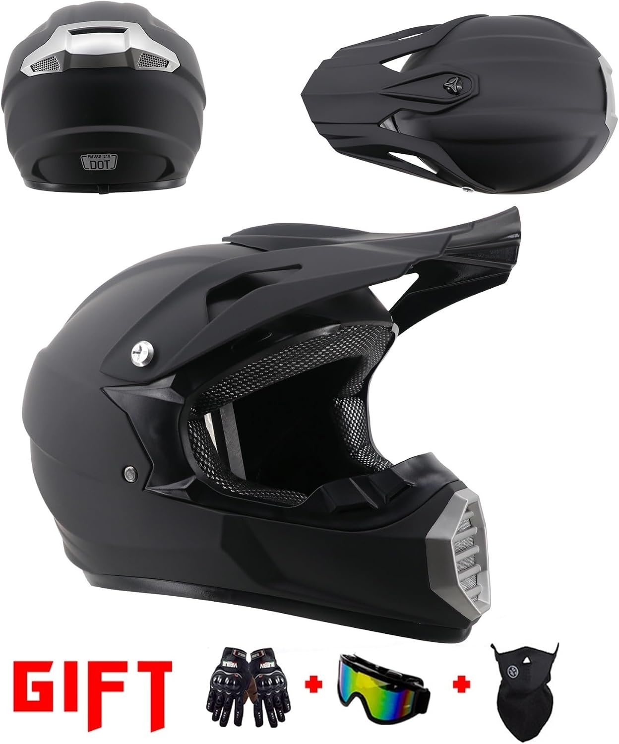 Motorcrosshelm Volledig Gelaat - Kinderen & Volwassenen | Inclusief Accessoires | 34% Korting