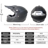 Motorcrosshelm Volledig Gelaat - Kinderen & Volwassenen | Inclusief Accessoires | 34% Korting