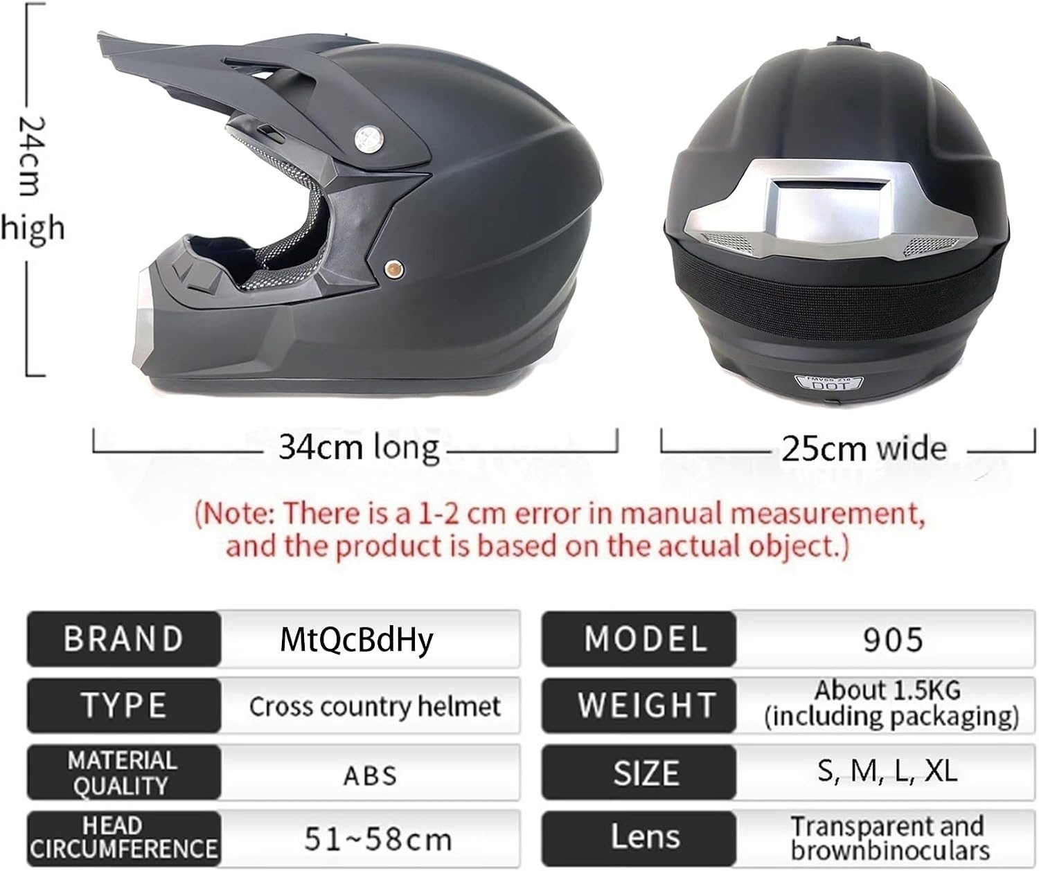 Motorcrosshelm Volledig Gelaat - Kinderen & Volwassenen | Inclusief Accessoires | 34% Korting