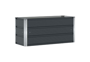 Antraciete Stalen Plantenbak 100x40x45cm - 40% Korting!