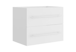 Wastafelkast Wit Bewerkt Hout (60cm) - 34% Korting