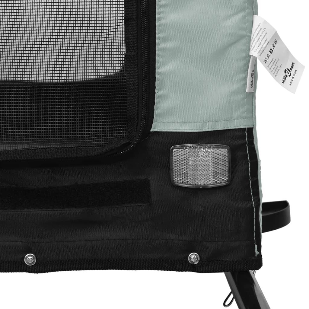 Hondenfietstrailer Oxford Stof & IJzer (Grijs/Zwart) - 34% Korting