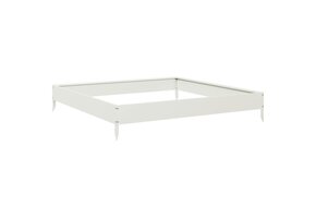 Verhoogde Plantenbak Staal Wit 100x100 cm - 45% Korting
