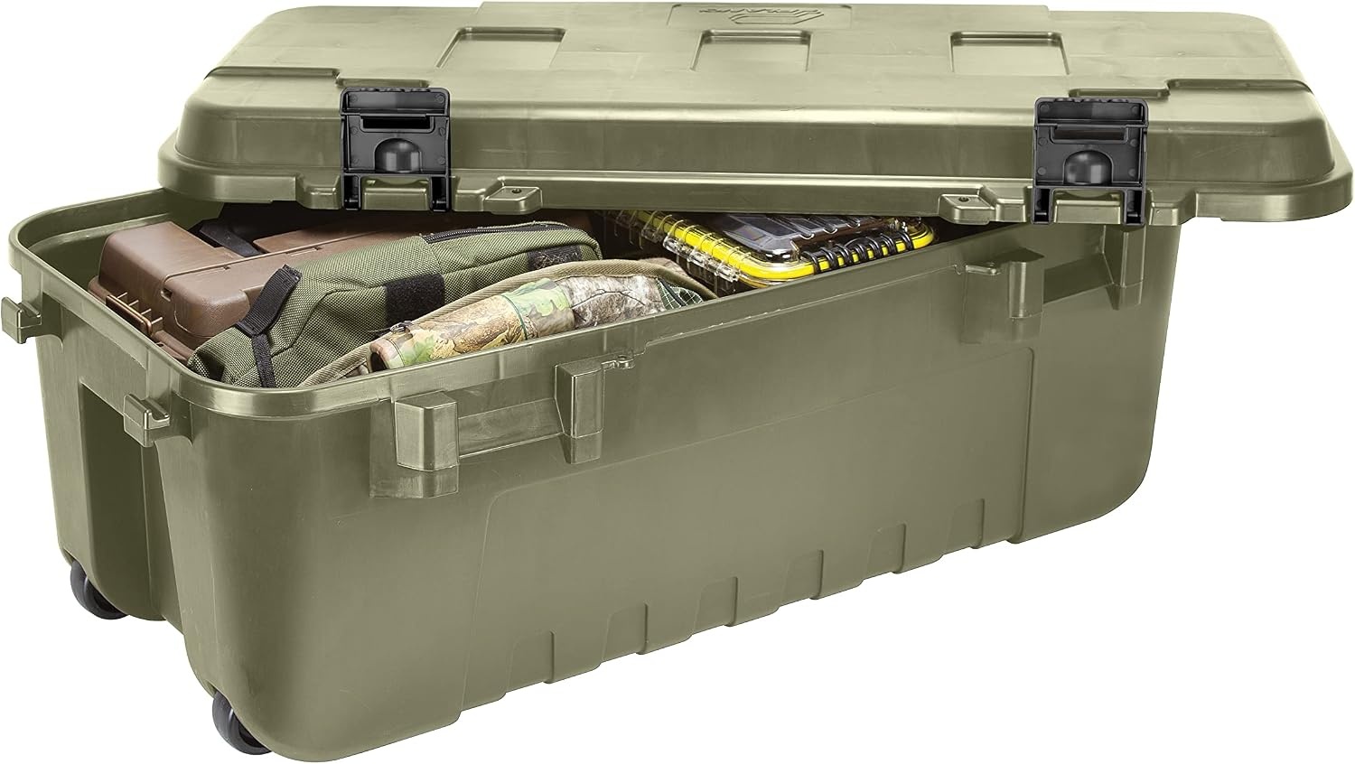 Opbergkist 102L met wielen, Olive Drab groen - 34% Korting