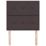 Hoofdbord Donkerbruin 80 cm Stof - Verstelbaar & Modern met 60% Korting