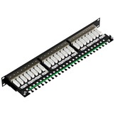 CAT 7 Patchpaneel 24 Poorts RJ45 Afgeschermd | 19" Rackmontage | Netwerkswitch