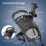 Golftrolley 4-wiel Explorer V8 Donkergrijs | Compact Opvouwbaar | Nu 54% Korting