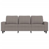 VidaXL Driezitsbank 180 cm Stof Taupe - 35% Korting