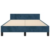 Donkerblauw fluwelen bedframe 120x190 cm - 52% korting