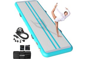 Opblaasbare Turnmat Airtrack 300x100x20cm Groen (35% Korting)