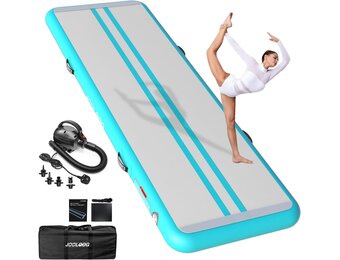 Opblaasbare Turnmat Airtrack 300x100x20cm Groen (35% Korting)