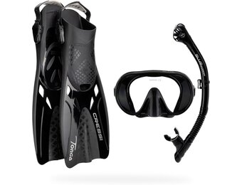 Snorkelset Volwassenen Zwart L/XL | 35% Korting