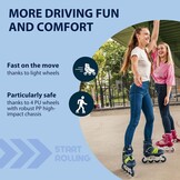 Hudora Inlineskates Blauw Gestreept Maat 29-34 - 61% Korting