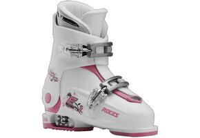 Roces Kinderskischoenen - Verstelbaar - Wit/Roze - Maat 30-35 - 34% Korting