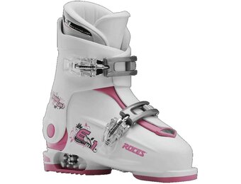 Roces Kinderskischoenen - Verstelbaar - Wit/Roze - Maat 30-35 - 34% Korting
