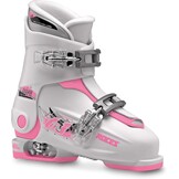 Roces Kinderskischoenen - Verstelbaar - Wit/Roze - Maat 30-35 - 34% Korting