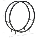VidaXL Haardhoutrek Staal Zwart 70x20x70 cm - 33% Korting!