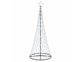 vidaXL LED Kerstboom 250cm Koudwit - 41% Korting