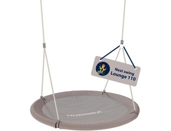 HUDORA Nestschommel Lounge 110cm Zand - 54% Korting