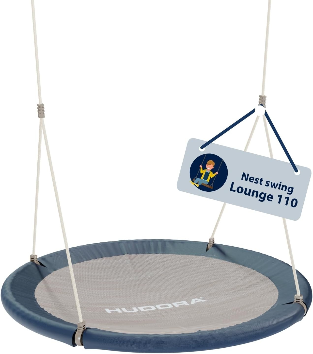 HUDORA Nestschommel Lounge 110cm Zand - 54% Korting