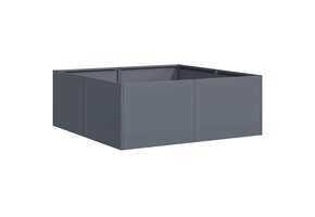 vidaXL Stalen Plantenbak 80x80x30 cm Antraciet - 34% Korting!
