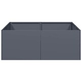 vidaXL Stalen Plantenbak 80x80x30 cm Antraciet - 34% Korting!