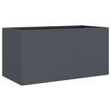 Antraciete Stalen Plantenbak 62x30x29 cm - 34% Korting