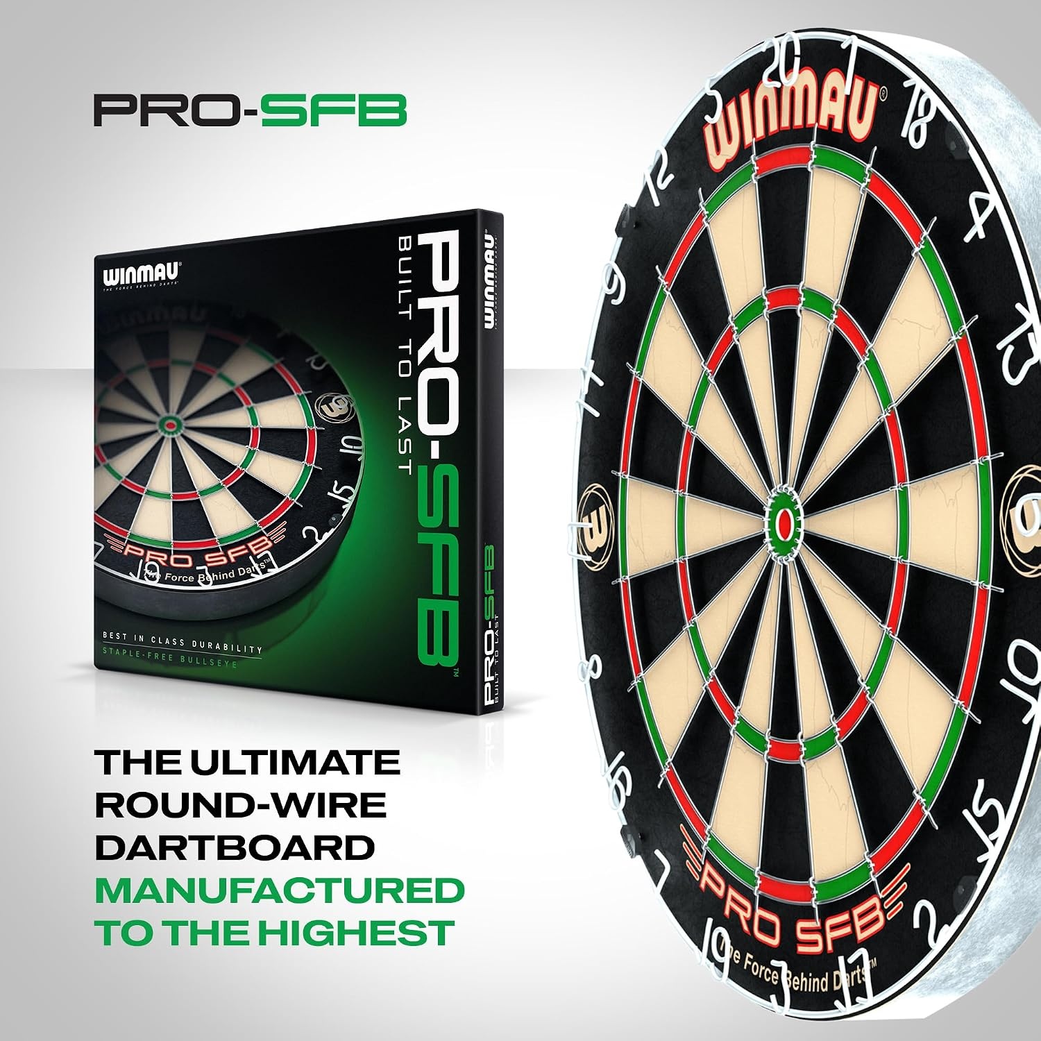Winmau Pro SFB Bristle Dartbord - Professioneel, Nietjesvrij met 34% Korting