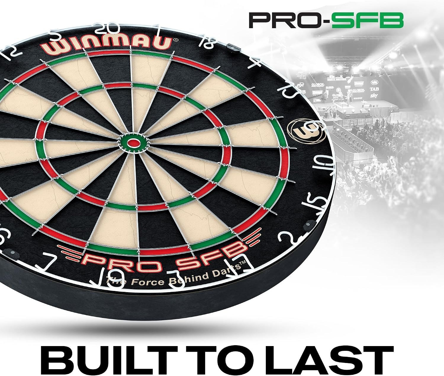 Winmau Pro SFB Bristle Dartbord - Professioneel, Nietjesvrij met 34% Korting