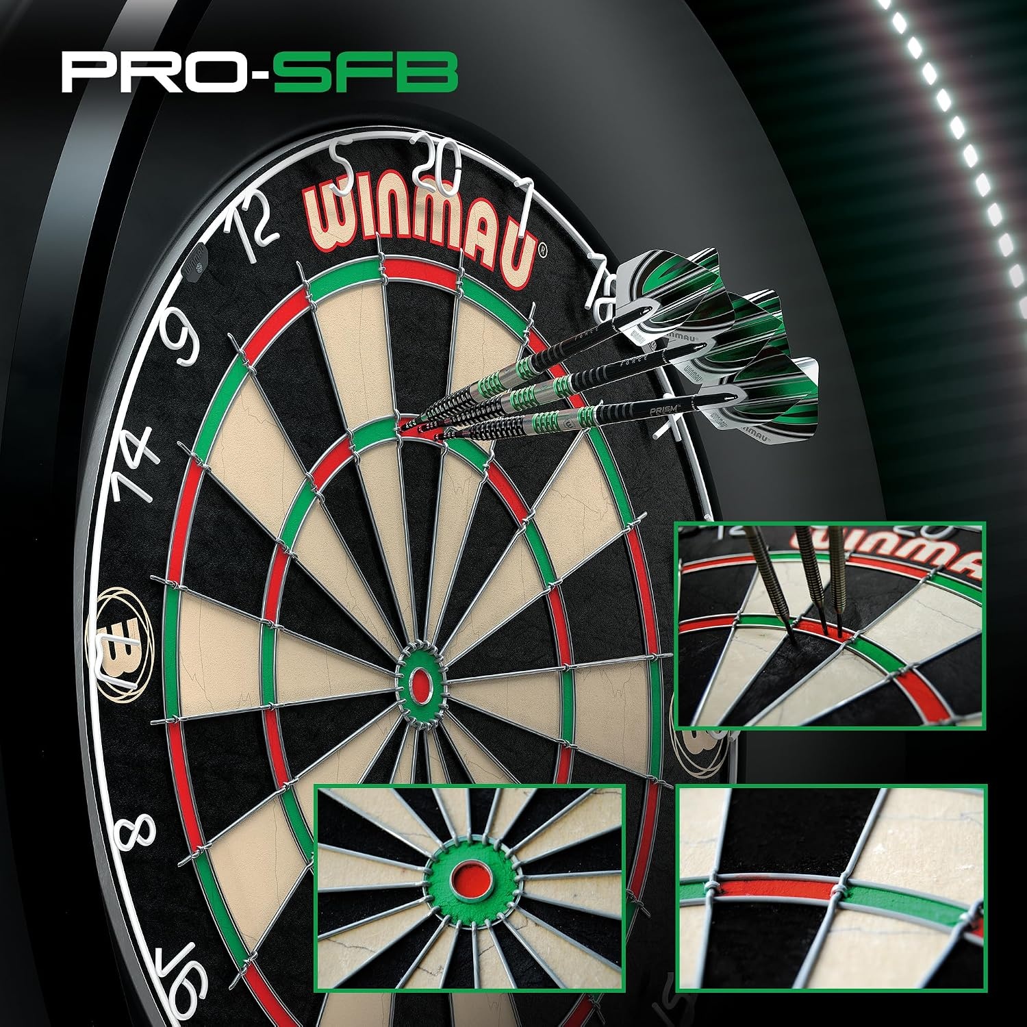 Winmau Pro SFB Bristle Dartbord - Professioneel, Nietjesvrij met 34% Korting