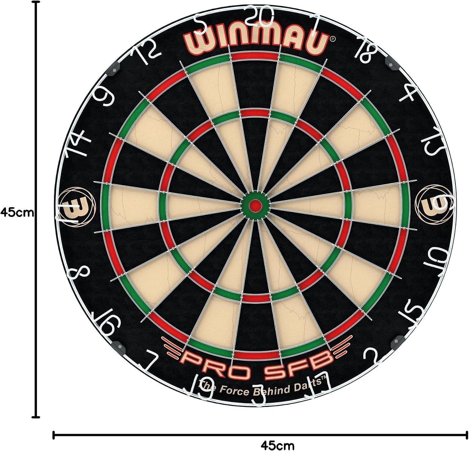 Winmau Pro SFB Bristle Dartbord - Professioneel, Nietjesvrij met 34% Korting