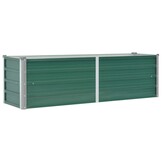 Verhoogde Plantenbak Metaal Groen 160x40x45 cm - 33% Korting
