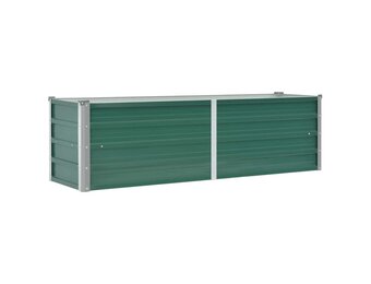 Verhoogde Plantenbak Metaal Groen 160x40x45 cm - 33% Korting